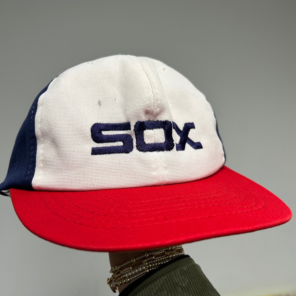Vintage Chicago White Sox Snapback Hat/Cap Coca‎ Cola 80s Adjustable Thin